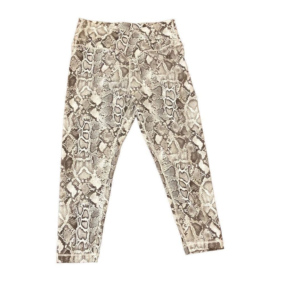 NEW Victoria’s Secret Snake Print Crisscross V Waist Leggings Size XL